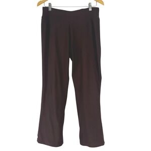 Lucy Lucytech Womens Small Chocolate Brown Athletic Yoga Pants Straight Leg